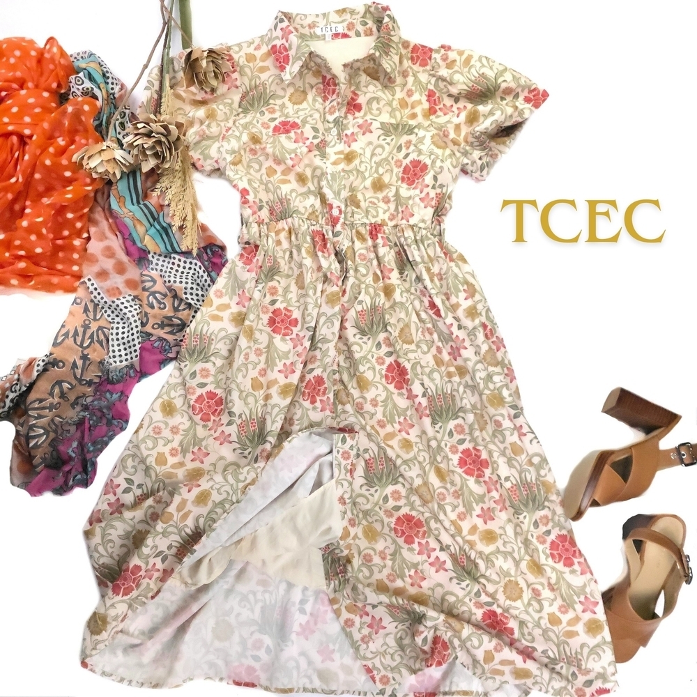 Floral Button-Up Dress